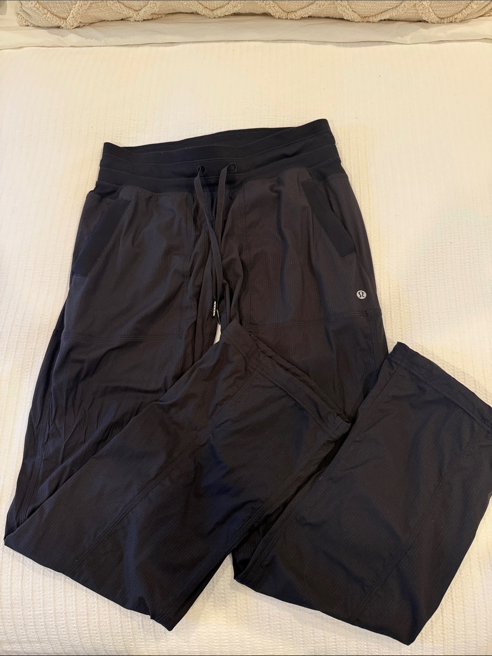 lululemon athletica Black Track Pants with Drawstring